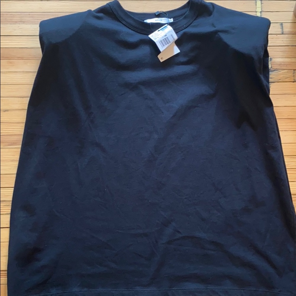 Mango padded shoulder t-shirt w tags